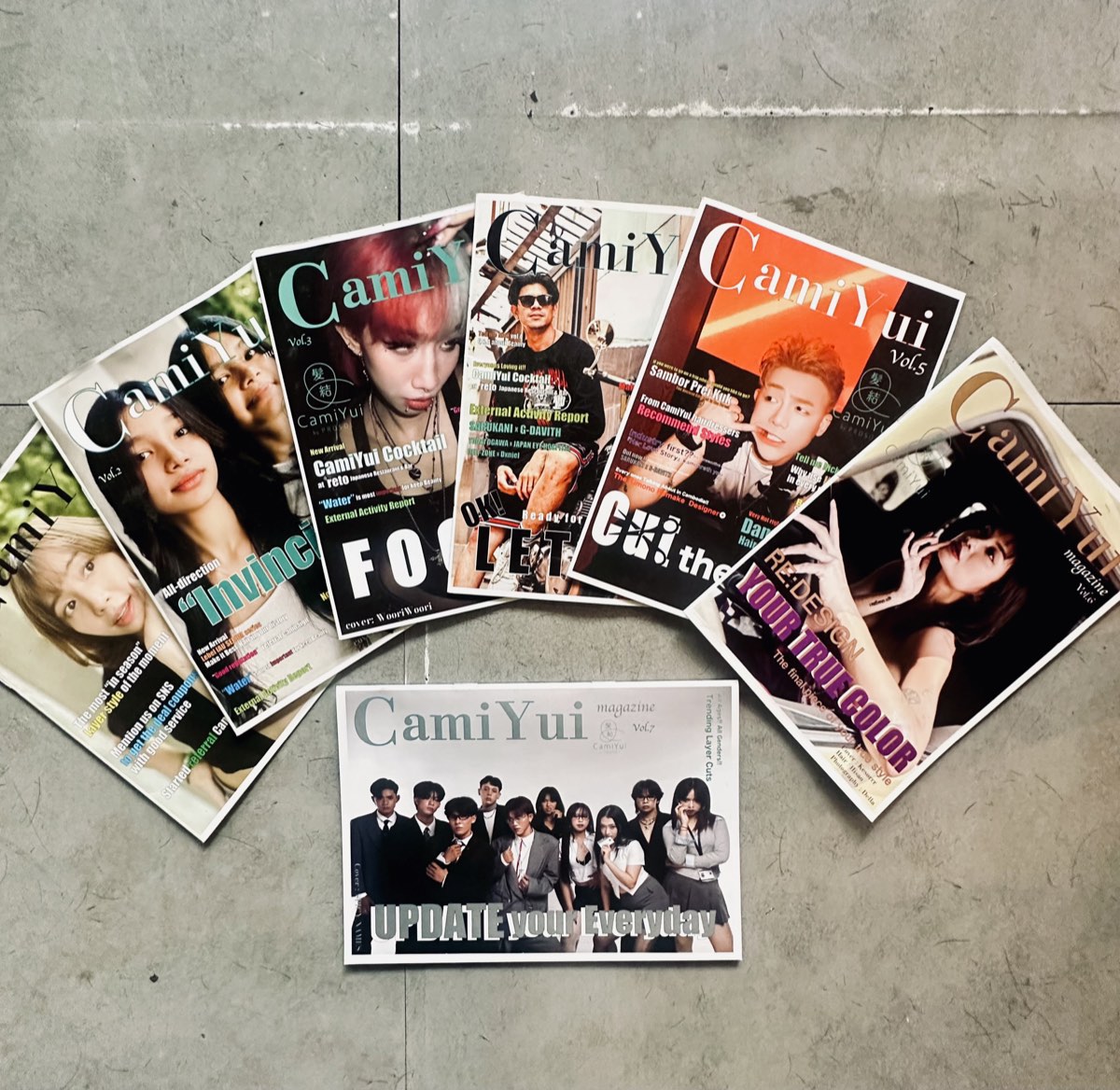 Past issues of CamiYui Magazine